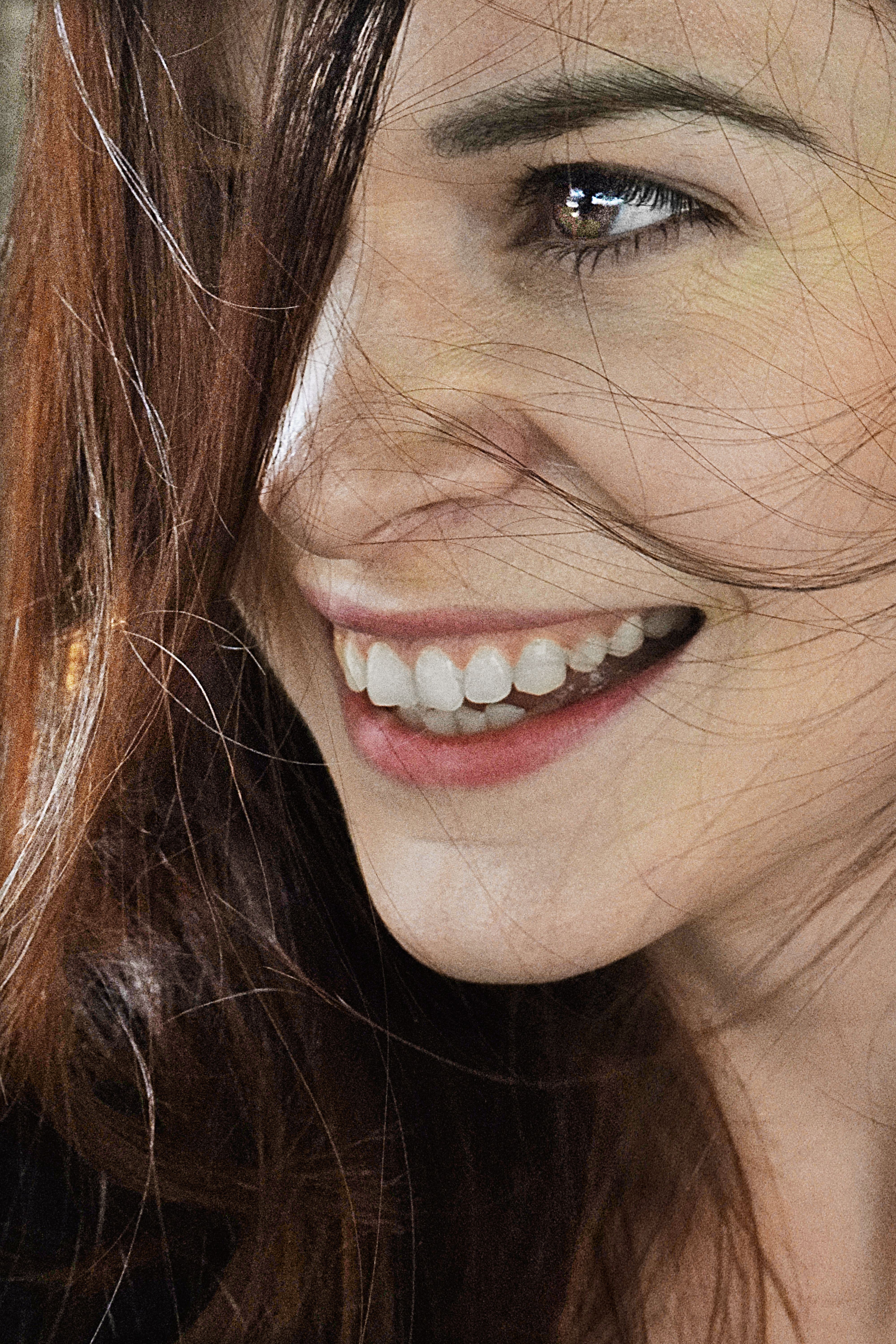 A joyful patient smile